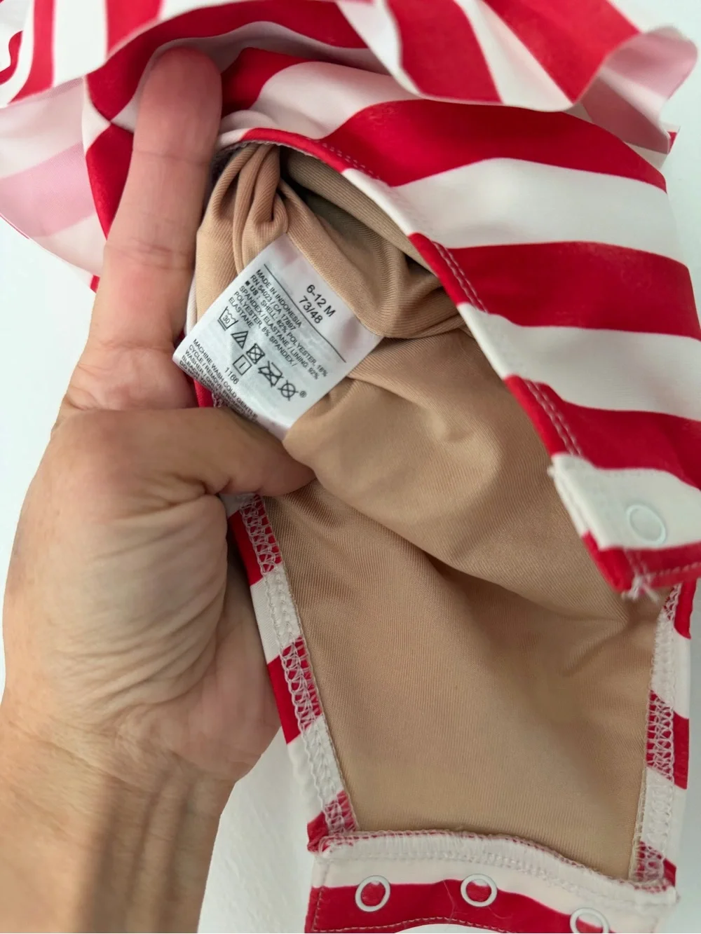 Baby girl Patriotic Red, white and blue swim bundle size 6-12m